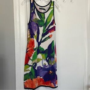 Lauren Ralph Lauren Sleeveless Floral Colorful Stretch Dress Sz. L